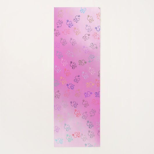 Chaos OMs | Lavender, roze ombre om Yogamat (Achterkant)