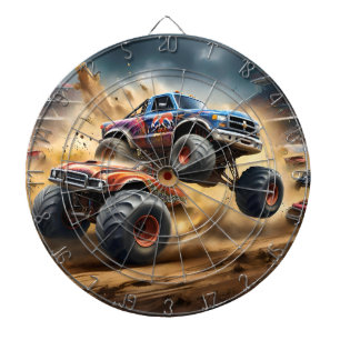 Chaos on Wheels: Monster Truck Smash Derby, Dartbord