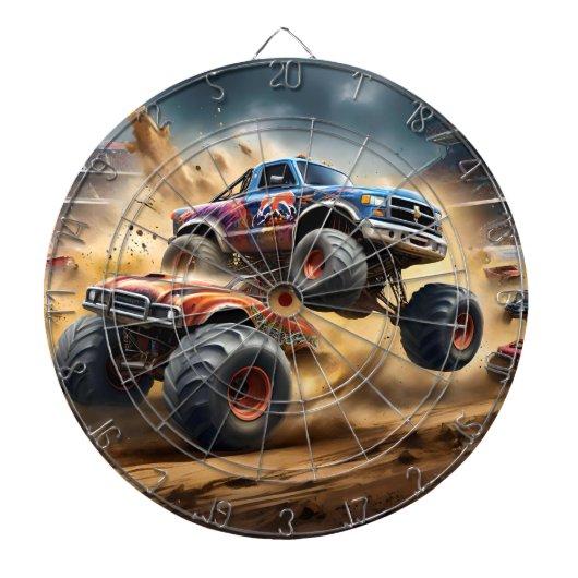 Chaos on Wheels: Monster Truck Smash Derby, Dartbord (Voorkant)