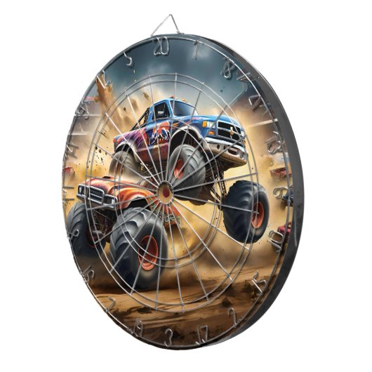 Chaos on Wheels: Monster Truck Smash Derby, Dartbord (Voorkant Rechts)