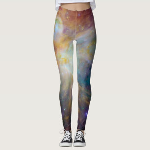 Chaos op het hart van Orion Spitzer Hubble Composi Leggings