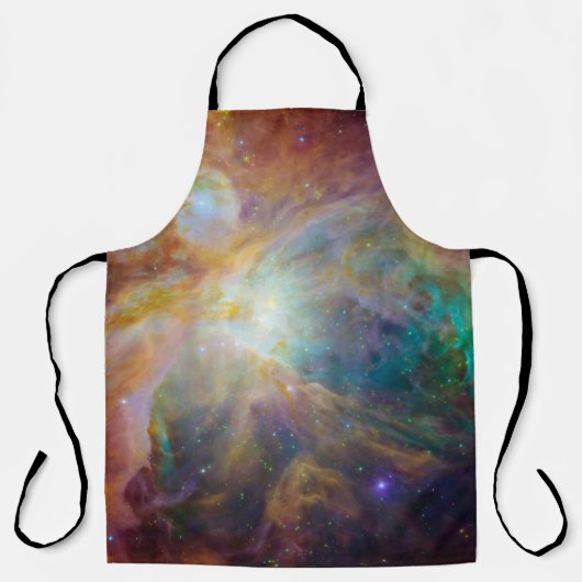 Chaos op het hart van Orion Spitzer Hubble Composi Schort (Voorkant)
