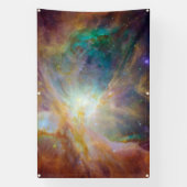 Chaos op het hart van Orion Spitzer Hubble Composi Spandoek (Verticaal)