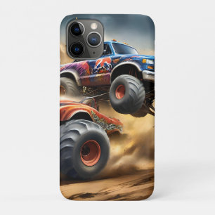 Chaos op wielen: Monster Truck slaat Derby iPhone 11 Pro Hoesje