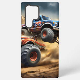 Chaos op wielen: Monstertruck Smash Derby Samsung Galaxy Hoesje