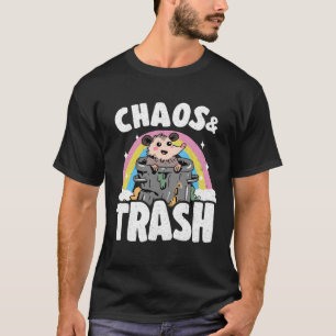 Chaos & Prullenbak Opossum Vuilnisbak Regenboog Po T-shirt