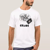 "Chaos" Retro Audio Tape Cassette  T-shirt (Voorkant)