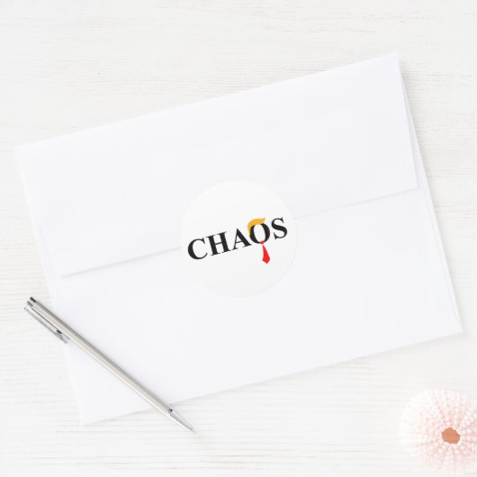 Chaos Ronde Sticker (Envelop)