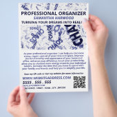 Chaos Slogan Design, Professional Organizer Flyer (Hand)