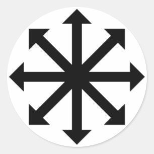 Chaos Star Ronde Sticker
