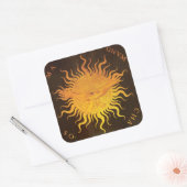 Chaos Vierkante Sticker (Envelop)