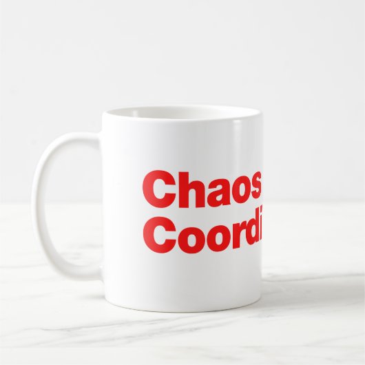 Chaoscoördinator Koffiemok (Links)
