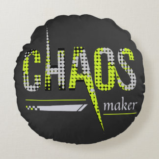 Chaosmaker Grappig Rond Kussen