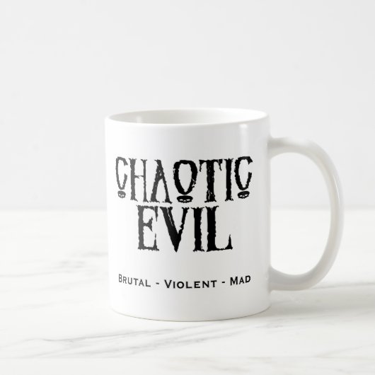 "Chaotic Evil" Koffiemok (Rechts)