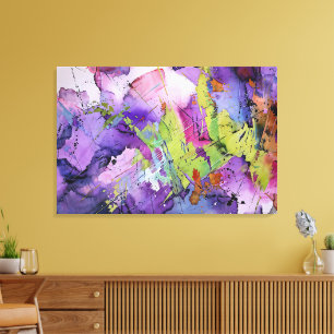 "Chaotic Harmony" hedendaagse Abstracte kunst Canvas Afdruk