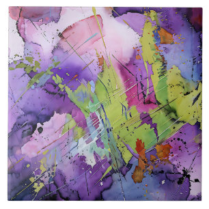 "Chaotic Harmony" hedendaagse Abstracte kunst Tegeltje