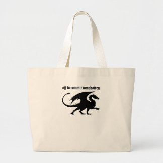 Chaotic Little Dragon Grote Tote Bag