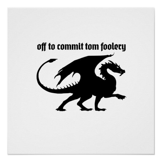 Chaotic Little Dragon Perfect Poster (Voorkant)