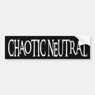 "Chaotic Neutral" Bumpersticker