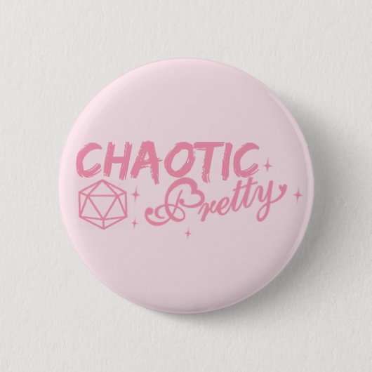 Chaotic  ronde button 5,7 cm (Voorkant)