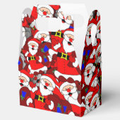 Chaotic Santa Carry Sack Collage Pattern Bedankdoosjes (Geopend)