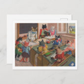 Chaotique Chats, Cours De Couture, Carte Postale R (Devant / Derrière)
