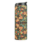 Chaotische bloemen:  abstract patroon. thermosbeker (Gedraaid links)