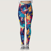 Chaotische Camouflage Leggings - Plezier (Voorkant)