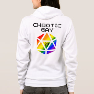 Chaotische Gay D20 – LGBTQ+ Pride DND Hoodie