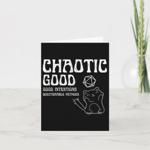 Chaotische goede kat goede bedoelingen twijfelacht kaart