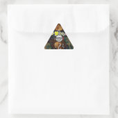 Chaotische J-Rilla en Skull Triangle Sticker (Tas)