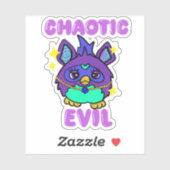 Chaotische kwaadaardige furb sticker (Vel)