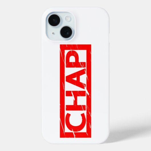 Chap Stamp Case-Mate iPhone Case (Achterkant)
