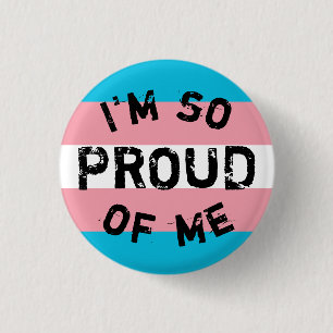 Chapa Bandera Transexual So Proud - Love is Ronde Button 3,2 Cm