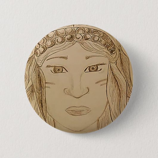 chapa chamana ronde button 5,7 cm (Voorkant)