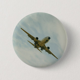 Chapa con avion vintage ronde button 5,7 cm