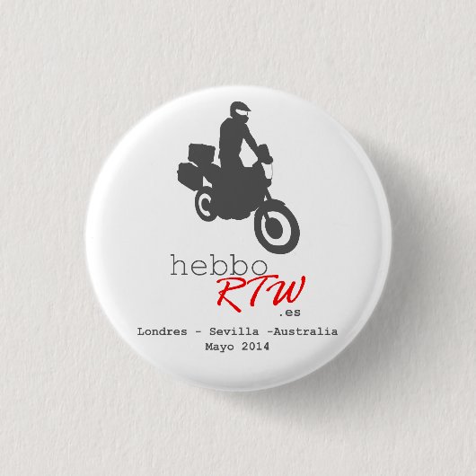 Chapa de HebboRTW Ronde Button 3,2 Cm (Voorkant)