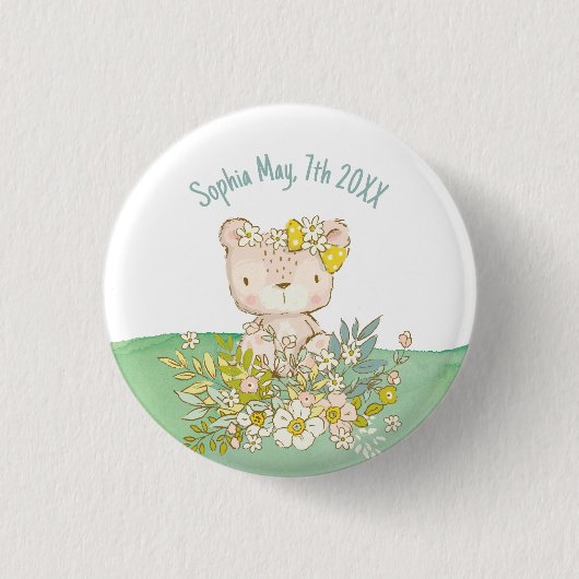 Chapa de la colección Little Bear Ronde Button 3,2 Cm (Voorkant)
