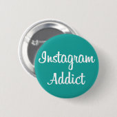 Chapa Instagram Addict Ronde Button 5,7 Cm (Voorkant /achterkant)