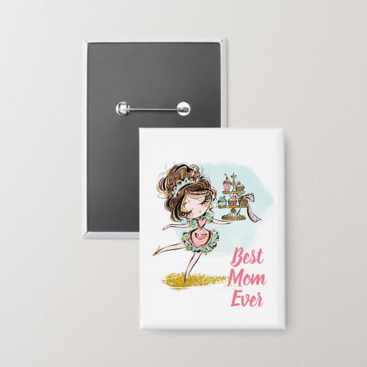 Chapa para mamá button (Voorkant / Achterkant)