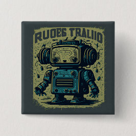 Chapa Redonda De 5 cm  robot oud Ronde Button 5,7 Cm