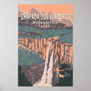 Chapada Dos Veadeiros Nationaal Park Brazilië Reiz Poster