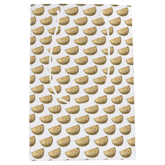 Chapati Roti Indiaas Voedsel Brood Plattebrood Bak Medium Cadeauzakje (Voorkant)