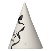 Chapeau Anniversaire Arc Noir Tout Âge (Droite)