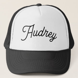 Chapeau casquette Audrey nom noir et blanc Neutre