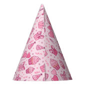 Chapeau d'anniversaire Cupcakes roses (Dos)