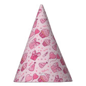 Chapeau d'anniversaire Cupcakes roses (Droite)
