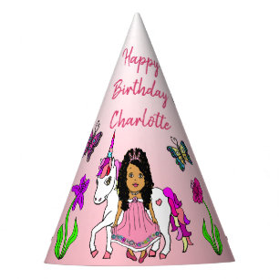 Chapeau d'anniversaire de fée ethnique et licorne