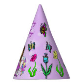 Chapeau d'anniversaire Fée Violette et Licorne (Droite)