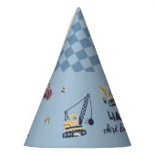 Chapeau d'anniversaire pour camion de construction (Gauche)